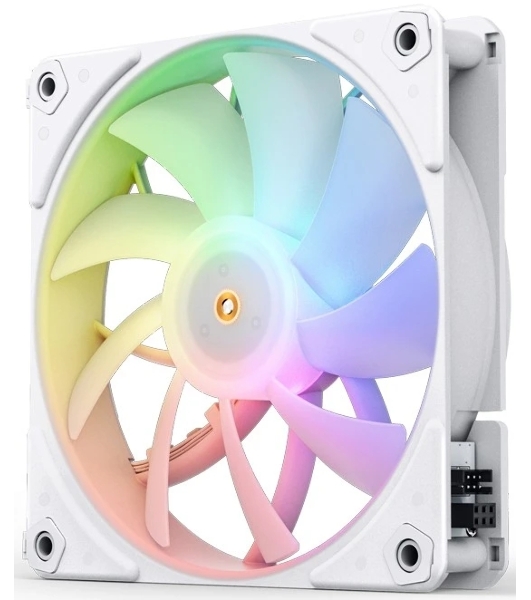 Вентилятор для корпуса JONSBO ZF-120W (120x120x25мм, 4-pin PWM, ARGb, 61.0CFM, 28.9dBA, 1500RPM, белый, 3pcs)