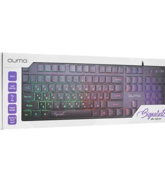 Клавиатура Qumo Office Signature K69 проводная, USB Type-A, чёрный