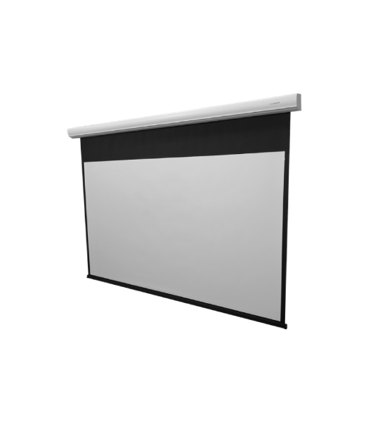 Экран с электроприводом Lumien Master Control 254x400 см (181'), рабочая область 244х390 см, Matte White FiberGlass черная кайма по периметру 5 см 16:10