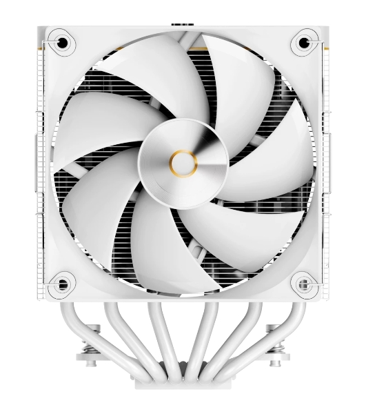 Кулер Ocypus Iota A62 WH Iota-A62-WH белый 120мм алюминий+медь 2000rpm 29db 4-pin 260W 158мм