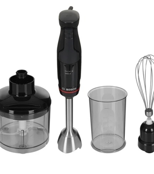 Блендер погружной Bosch MSM4B621 черный, 1000 Вт, 1 скорость