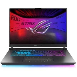 Ноутбук ASUS ROG Strix G16 G615LR-S5162 серый 16'(2560x1600 (матовый, 240Hz) IPS)/Intel Core Ultra 7 255HX(2.4Ghz)/16Gb/1024PCISSDGb/noDVD/Ext:NVIDIA GeForce RTX 5070 Ti(12288Mb)/Cam/BT/WiFi/90WHr/war 1y/2.65kg/DOS