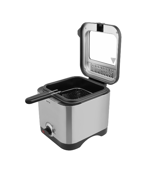 Фритюрница Centek CT-1430 серебристый, 900 Вт, 1.5 л, 0.5 кг, антипригарное покрытие