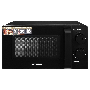 Микроволновая печь Hyundai HYM-M2039 черный, 20 л, 700 Вт, переключатели - поворотный механизм