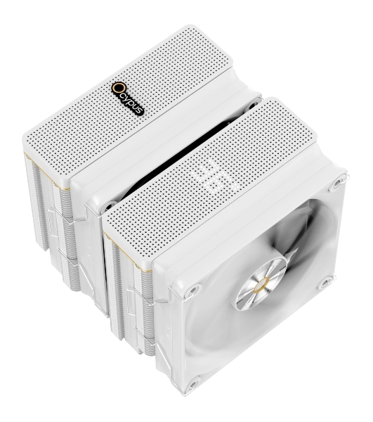 Кулер Ocypus Iota A62 WH Iota-A62-WH белый 120мм алюминий+медь 2000rpm 29db 4-pin 260W 158мм
