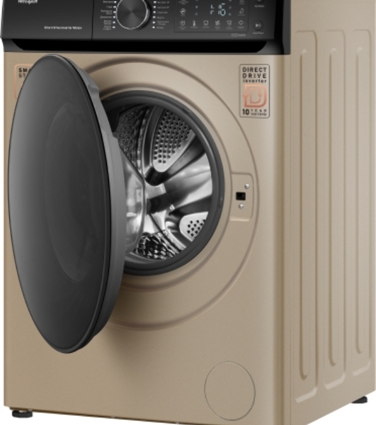 Стиральная машина Weissgauff WM 59411 Direct Drive Inverter Steam Champagne золотистая, загрузка фронтальная 11кг, 1400 об/мин., класс: A+++