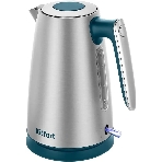 Чайник электрический Kitfort КТ-8725 1.7 л, 2200 Вт, нержавеющая сталь/бирюзовый корпус: нерж.сталь/пластик, фото 1