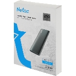 Внешний SSD Netac Z SLIM, 250 Gb, USB 3.2 Gen 2 Type-C, R/W 550/480, черный, фото2