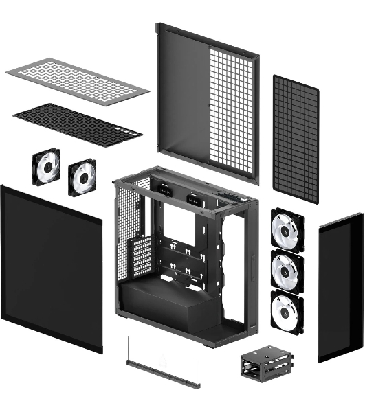 Компьютерный корпус Arctic Cooling ARCTIC Xtender (Mirror Black) арт. ACPCC00018A