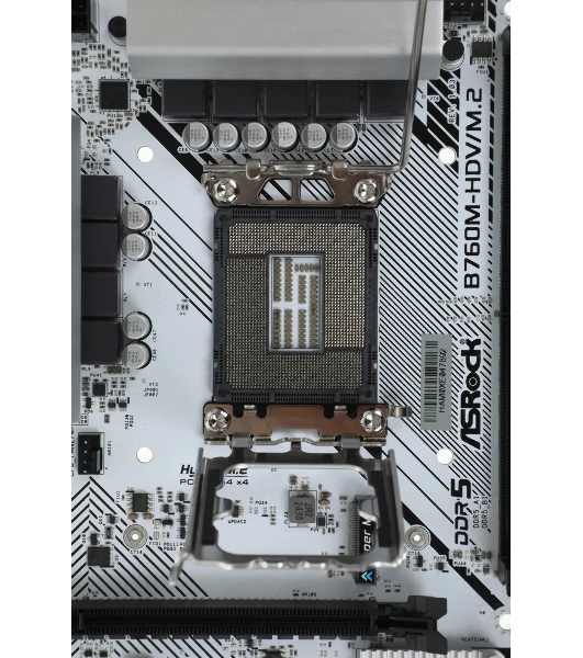 Материнская плата ASRock B760M-HDV/M.2, LGA 1700, Intel B760, 2xDDR5, 4xSATA, 2xM.2, 1xPCI-E 4.0 x16, 2xPCI-E x1, 1xDP, 1xHDMI, 1xVGA, 1x 2.5Gb LAN, 2xUSB-A 3.2 Gen 1, 3xUSB 2.0, 3x3.5 мм, 7.1, Micro-ATX
