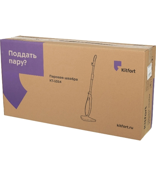 Швабра паровая Kitfort KT-1014 1300Вт золотистый/белый