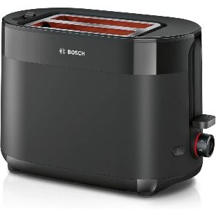 Тостер Bosch TAT2M123 черный, 950 Вт, 2 слота