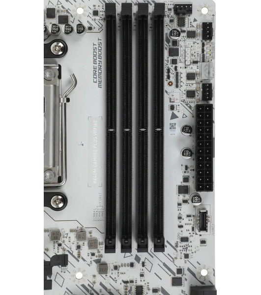 Материнская плата MSI B840M GAMING PLUS WIFI6E, AM5, AMD B840, 4xDDR5, 4xSATA, 2xM.2, 1xPCIe 4.0 x16, 1xPCIe 3.0 x4, 1xHDMI (v2.1), 1xUSB-C 10Gbps, 1xUSB-A 10Gbps, 2xUSB-A 5Gbps, 4xUSB-A 2.0, 1x2.5Gb LAN, Wi-Fi 6E, Bluetooth 5.3, 2x3.5 мм, 7.1, mATX