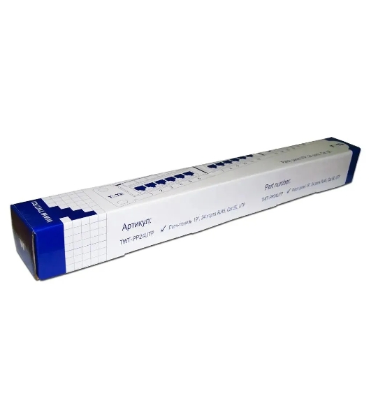 Патч-панель Lanmaster TWT-PP24UTP 19' 1U 24xRJ45 кат.5e UTP