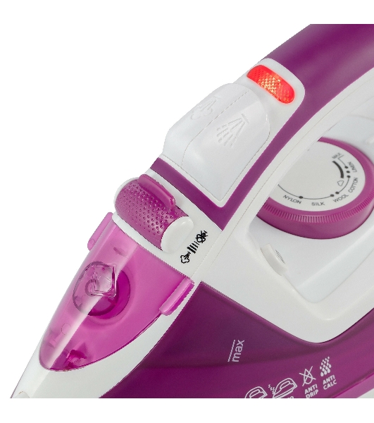 Утюг Vitek VT-8346 2400Вт белый/фиолетовый