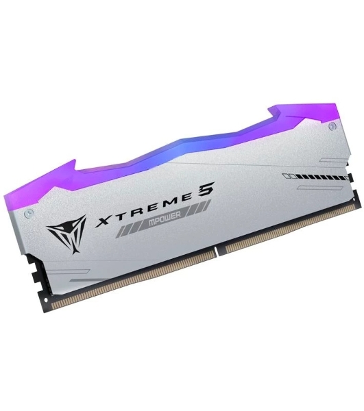 Оперативная память Patriot Viper Xtreme 5, DDR5, 32Gb (2x16Gb), 8000MHz, CL38, DIMM, с радиаторами, RGB, серебристый