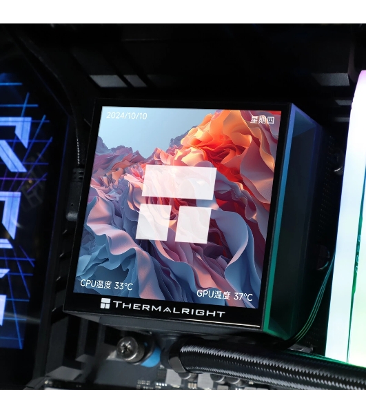 Система жидкостного охлаждения Thermalright Hyper Vision 360 ARGB Soc-AM5/AM4/1151/1200/2066/2011/1700 черный 4-pin 29.6dB Al LCD Ret (H-VISION-360-BL-ARGB)