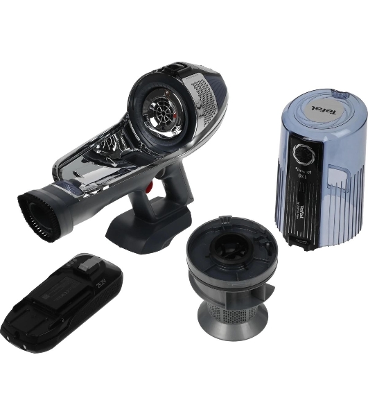 Пылесос вертикальный Tefal X-Force Flex 11.60 Aqua TY9890WO, синий/серый