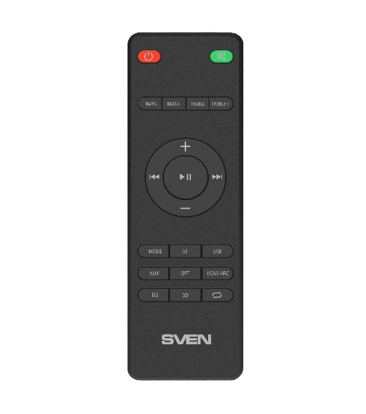 Саундбар SVEN SB-2200D черный (2 x 60W, Bluetooth сабвуфер 180W, пульт ДУ, LED-дисплей, HDMI, USB)