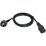 Шнур питания ITK PC-C19D-3M C19-Schuko проводник.:3x1.5мм2 3м 230В 16А черный, фото 1