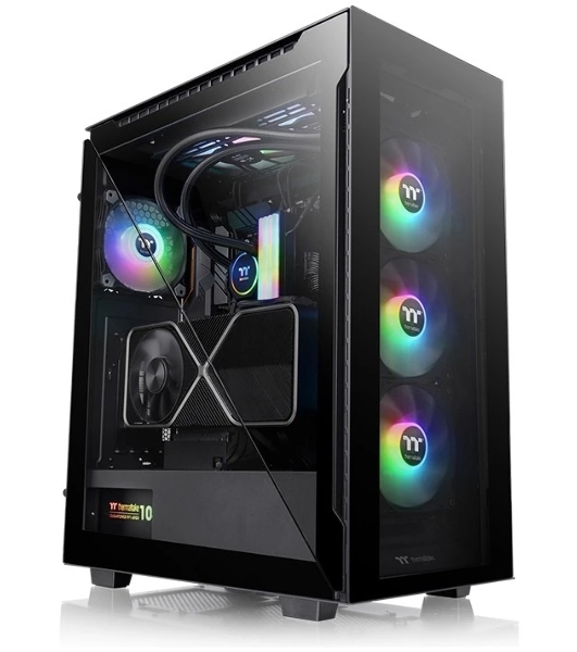 Компьютерный корпус Thermaltake Divider 500 TG ARGb CA-1T4-00M1WN-01 Black/Win/SPCC/Tempered Glass*4/120мм ARGb Fan*3/120мм Standard Fan*1 (527880)