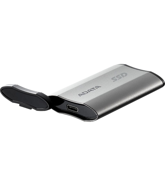 Внешний SSD ADATA SD810, 4Tb, USB 3.2 Gen 2x2 Type-C, R/W 2000/2000, серебристый
