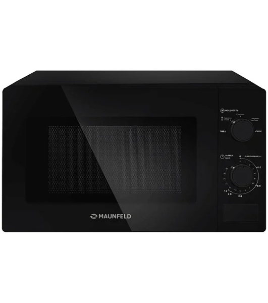Микроволновая печь Maunfeld MFSMO720MB01 черный, 20 л, 700 Вт, переключатели - поворотный механизм