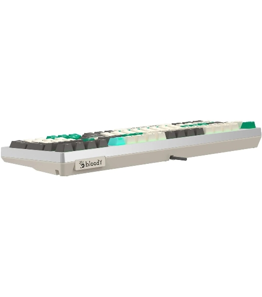 Клавиатура проводная A4Tech Bloody S98 Pixels Green USB белый/бежевый