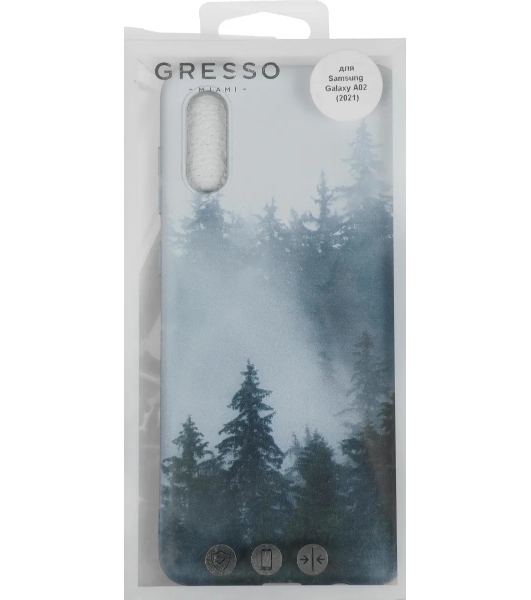 Чехол (клип-кейс) Gresso Meridian, для Samsung Galaxy A02, зеленый gr17aaae8925