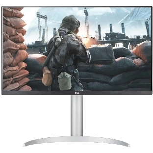 Монитор 27' LG UltraFine 27UP650K-W IPS 3840x2160, 60 Гц, 5 мс, 16:9, 400 кд/м², 2xHDMI 2.0, DP 1.4, 3.5 мм, черный/серебристый