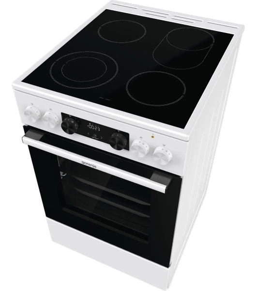 Плита электрическая Gorenje GECS5C70WA белый, конфорок 4 электрических, духовка 70 л, 50 см x 85 см x 59.4 см