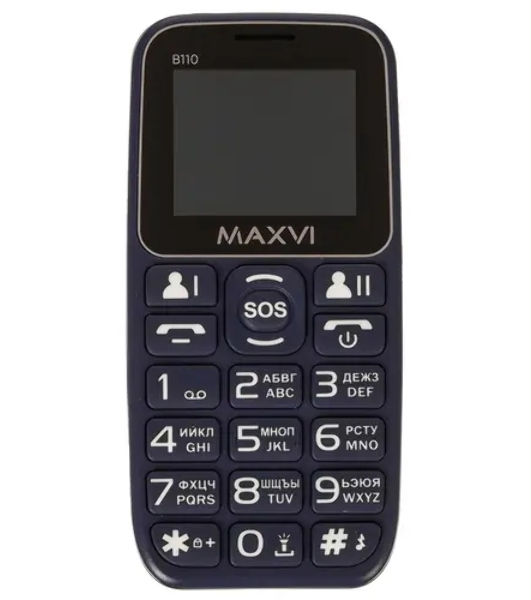Мобильный телефон Maxvi B110 синий