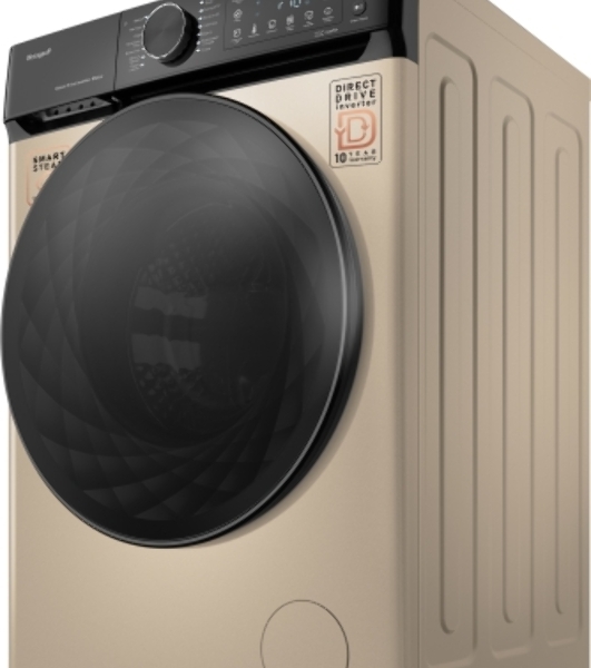 Стиральная машина Weissgauff WM 59411 Direct Drive Inverter Steam Champagne золотистая, загрузка фронтальная 11кг, 1400 об/мин., класс: A+++