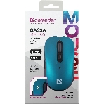 Мышь беспроводная Defender Gassa MM-105 бирюзовый, 1600 dpi, радиоканал, USB, кнопки - 6, фото3
