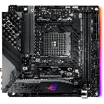 Материнская плата ASUS ROG STRIX X570-I GAMING, AM4, AMD X570, 2xDDR4, 4xSATA, 2xM.2, 1xPCIe 4.0 x16, 1xHDMI, 1xDP, 1x1Gb LAN, Wi-Fi 6, Bluetooth 5.0, 1xUSB-C 10Gbps, 3xUSB-A 10Gbps, 4xUSB-A 5Gbps, 2xUSB-A 2.0, 3x3.5 мм, 7.1, ITX, фото 1