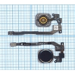 Кнопка HOME в сборе с механизмом и шлейфом для iPhone 5S, черная, фото 1