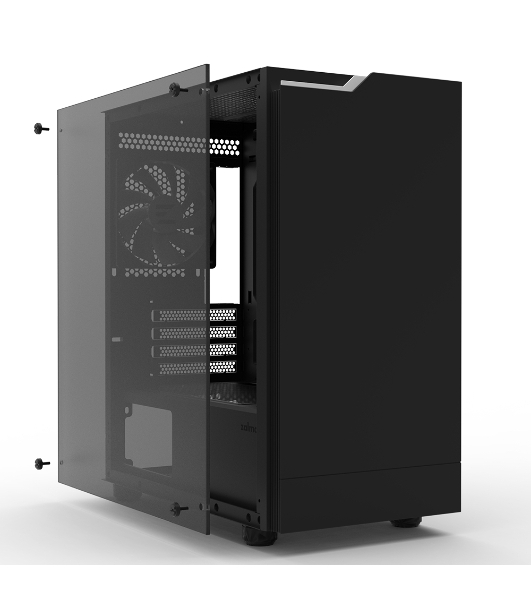 Компьютерный корпус ZALMAN T4 PLUS, MATX, черный, WINDOW, 1 x Combo (3.5'' or 2.5''), 1x3.5'', 2x2.5', 1xUSB 2.0, 2xUSB 3.0, REAR 1x120мм ARGb