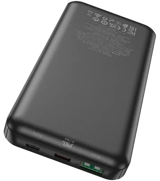 Портативный аккумулятор Hoco J102 Cool figure 10000mAh QC3.0/PD3.0 20W 3A USB-A/USB-C черный