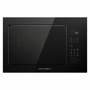 Микроволновая печь встраиваемая Kuppersberg HMF 627 B, High-Tech, 25 л, мощность 900 Вт (мощность гриля 1200 Вт), кварцевый гриль, 5 уровней мощности, 8 автоматических программ, размораживание, сенсорное управление, дисплей, черный