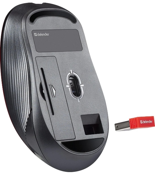 Мышь беспроводная Defender Gassa MM-105 бирюзовый, 1600 dpi, радиоканал, USB, кнопки - 6