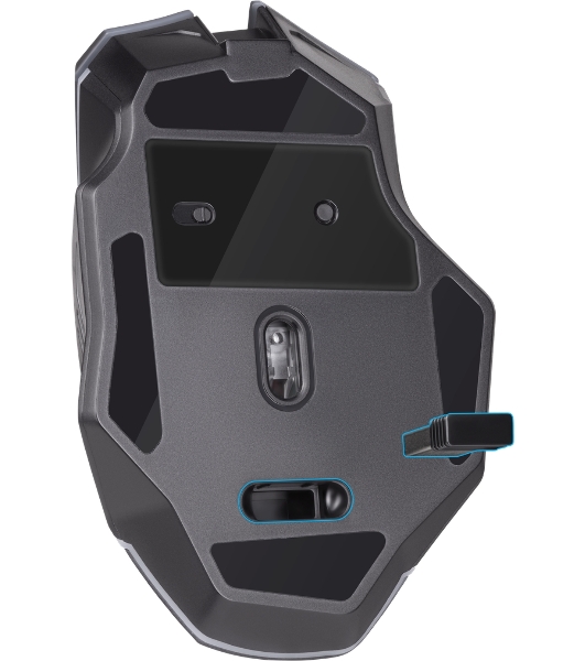 Мышь беспроводная Defender Uran GM-503 черный, 3200 dpi, радиоканал, USB, кнопки - 8