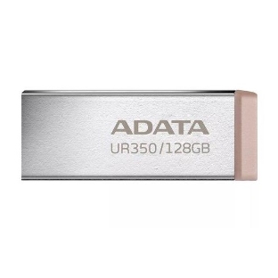 Флешка USB ADATA UR350 (UR350-32G-RSR/BG), 32G, USB 3.2, R/W 100/15, серебристый/коричневый