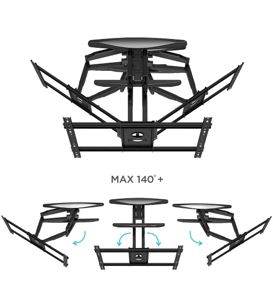 Кронштейн для телевизора ONKRON M6L 40'-75' наклонно-поворотный, черный
