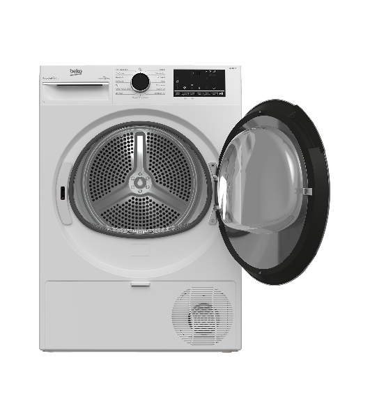 Сушильная машина Beko B3T47238 белый, 7 кг, сушка - тепловой насос, программ - 15, 59.7 x 84.6 x 54.3 см