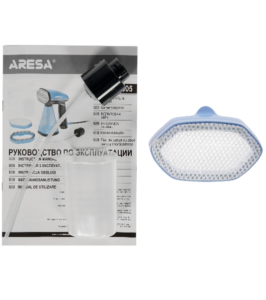 Отпариватель Aresa AR-2305 голубой, 1750 Вт, 25 г/мин, 350 мл