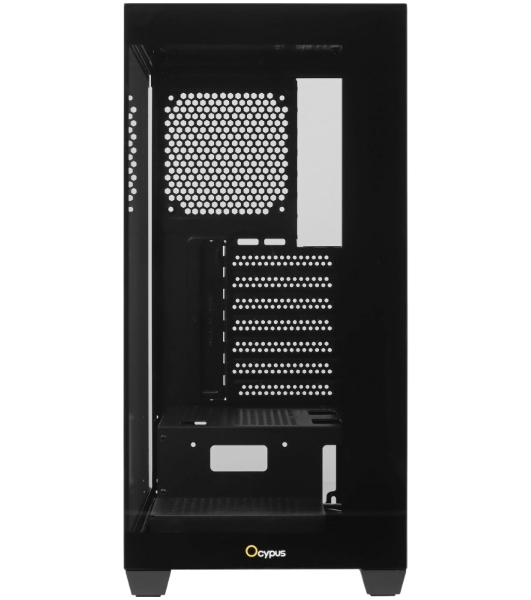 Компьютерный корпус Ocypus Gamma C72 BK ATX/win/black/no PSU/Tempered Glass