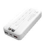 Портативный аккумулятор MORE CHOICE (4620202552822) PB35-20 20000mAh 2USB+1Type-C 3.0A 22.5W+PD20W+QC3.0, белый, фото2