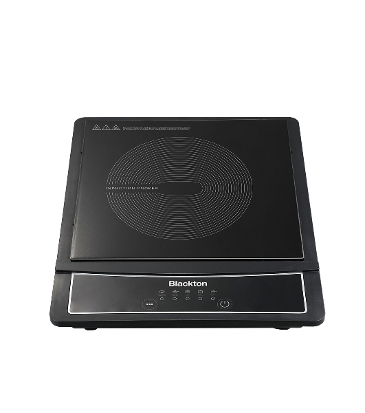 Плита настольная электрическая Blackton Bt IC132C Black, индукционная, 2000 Вт, тип управления: электронное, количество автоматических программ: 5, размер варочной поверхности: 190 мм, материал корпуса: пластик, керамика, автоотключение при снятии посуды, максимальный вес: 15 кг, нескользящие ножки, длина шнура: 1.2 м'