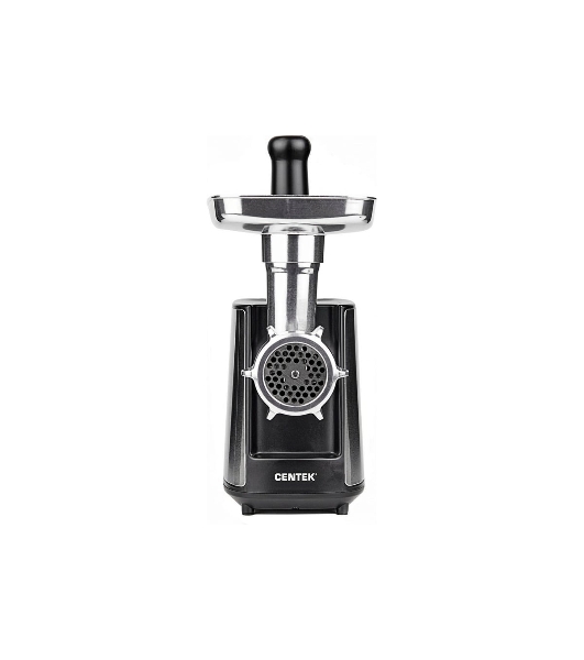 Мясорубка электрическая Centek CT-1617 серый, 2000 Вт, 2.0 кг/мин, реверс, защита от перегрузки, металлический лоток, насадки - 4