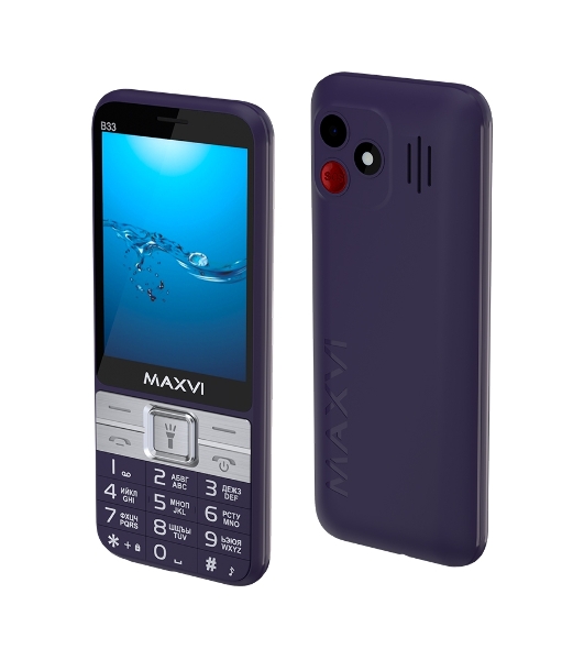 Мобильный телефон Maxvi B33 фиолетовый